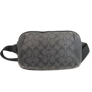 Coach F38749 Signature Body Bag, PVC, Women's